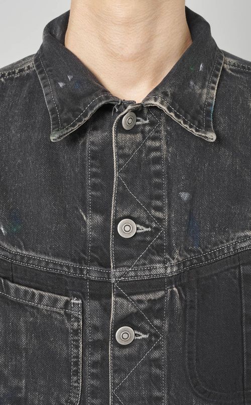 ウォッシュドデニムジャケット