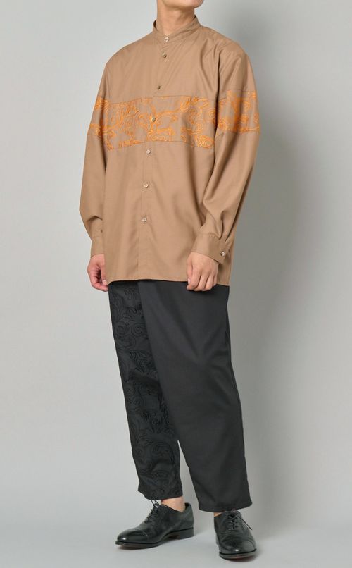 ハーフエンブロイダリーラップパンツ