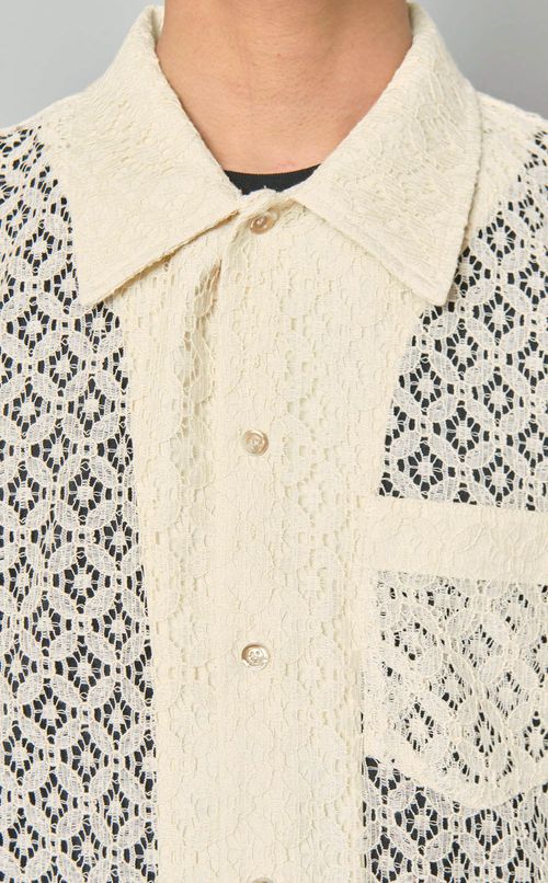 レースポケットシャツ