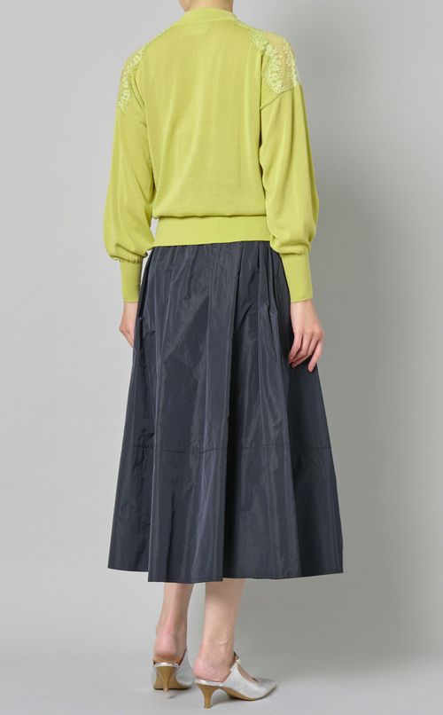 レースドッキングニットプルオーバー