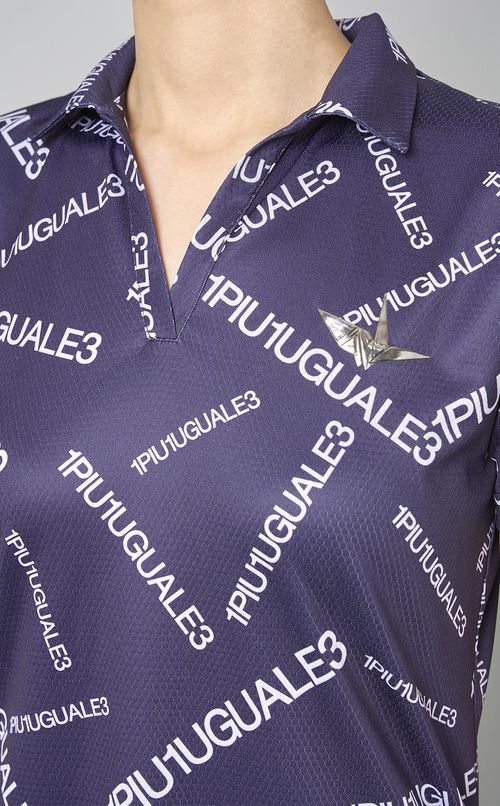 【手洗い可】ランダムロゴプリントワンピース