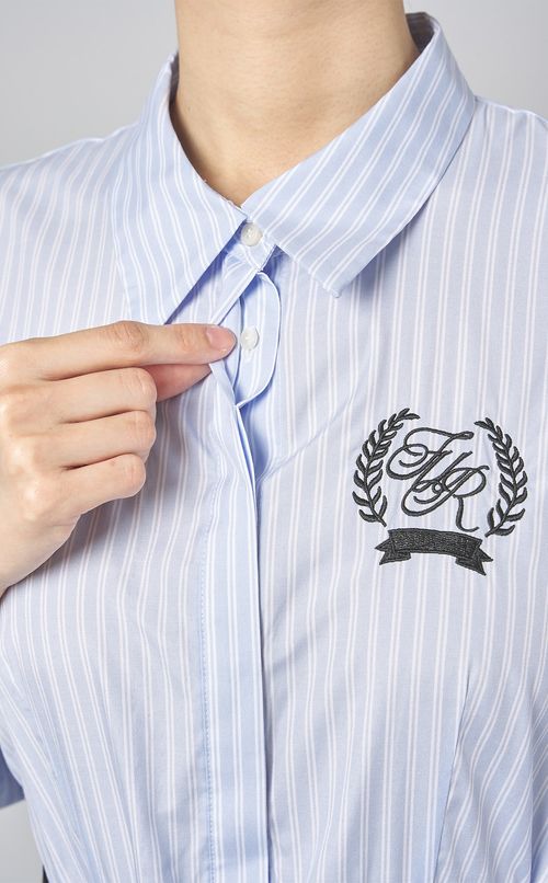 ベルト付シャツワンピース