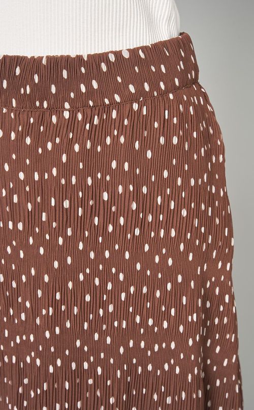 ドットプリントレイヤードロングスカー卜