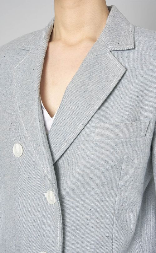 コットンテーラードボックスジャケット