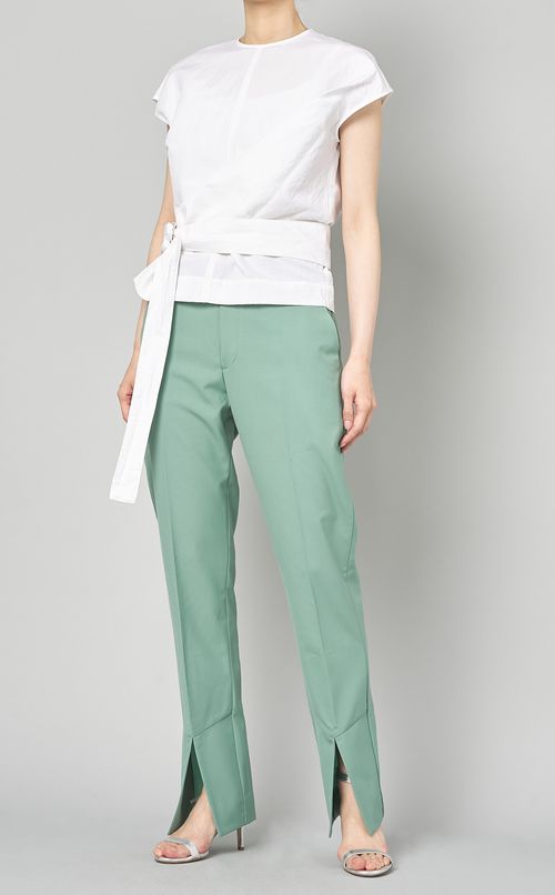 フロントスリットセンタープレスパンツ