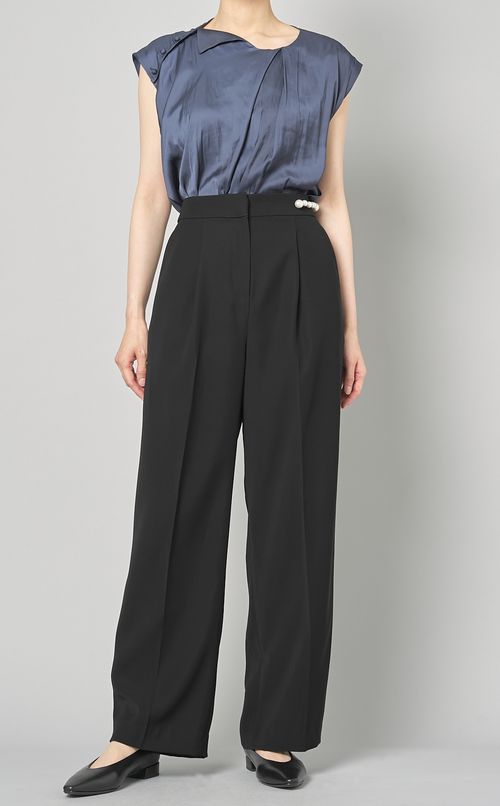 ウエストパールワイドパンツ