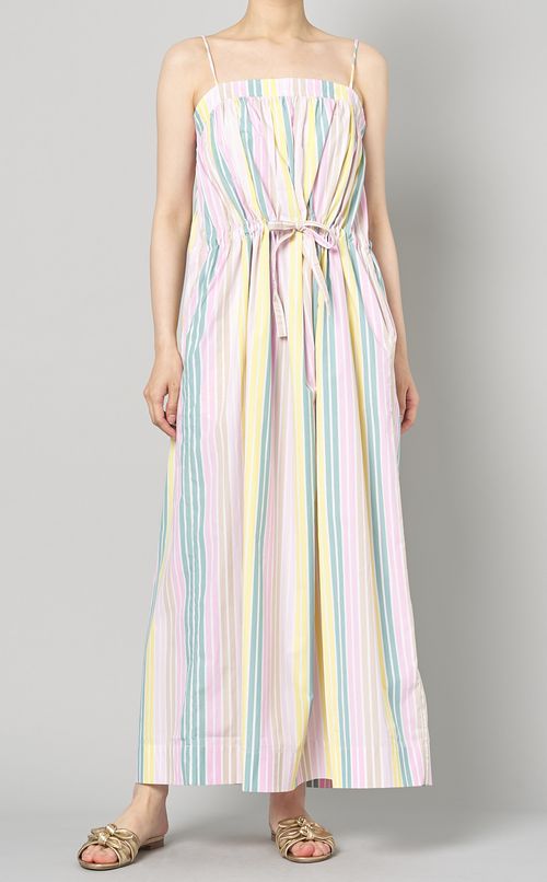 マルチカラーキャミソールワンピース