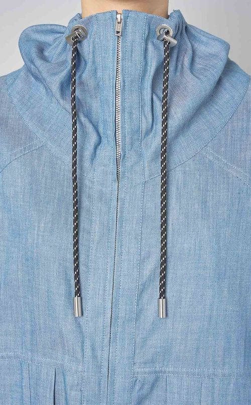 シャンブレードローコードブルゾン