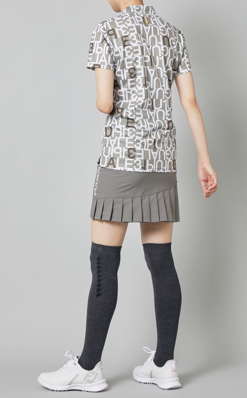 【手洗い可】ロゴプリントモックネックプルオーバー