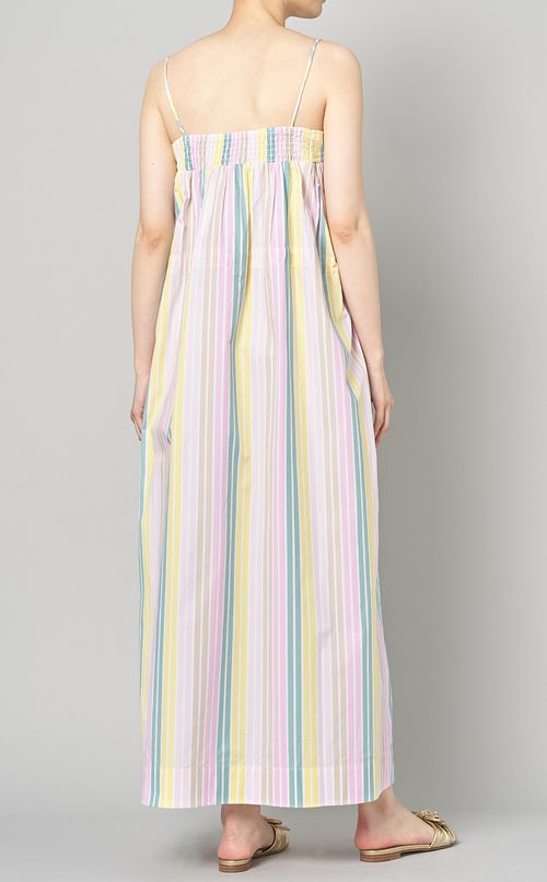 マルチカラーキャミソールワンピース