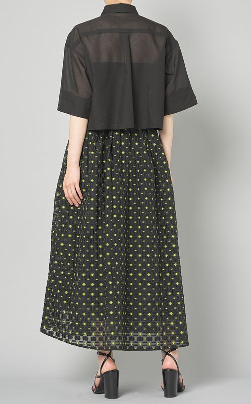 クロップドフリルシャツ