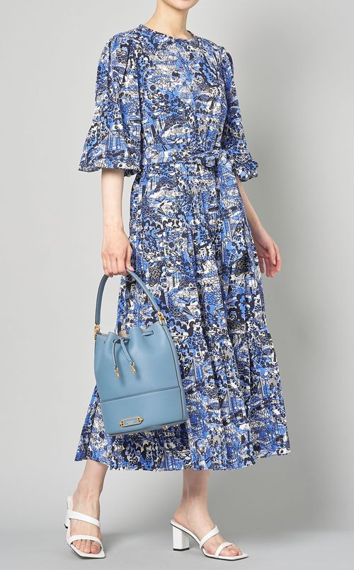 コットンランドスケーププリントドレス