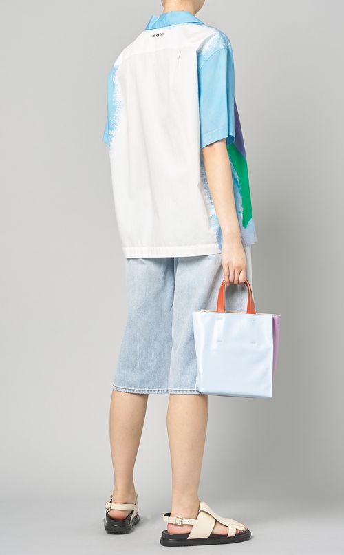 レインボープリントオープンカラーシャツ