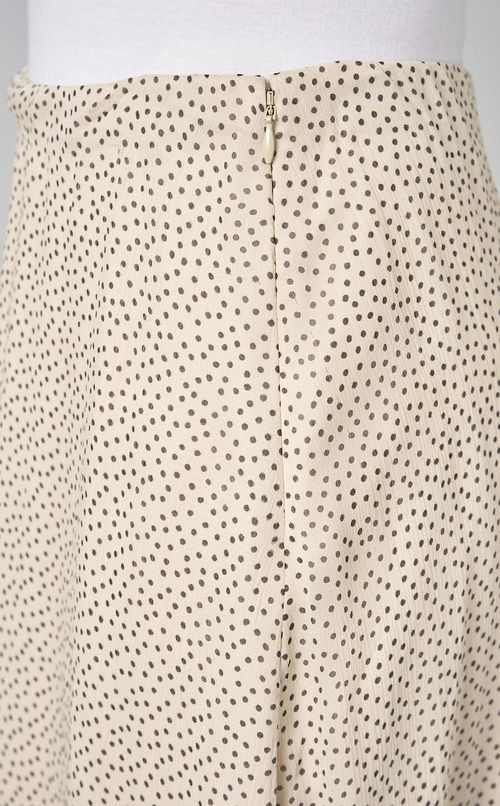 シャッフルドットボリュームミディスカート