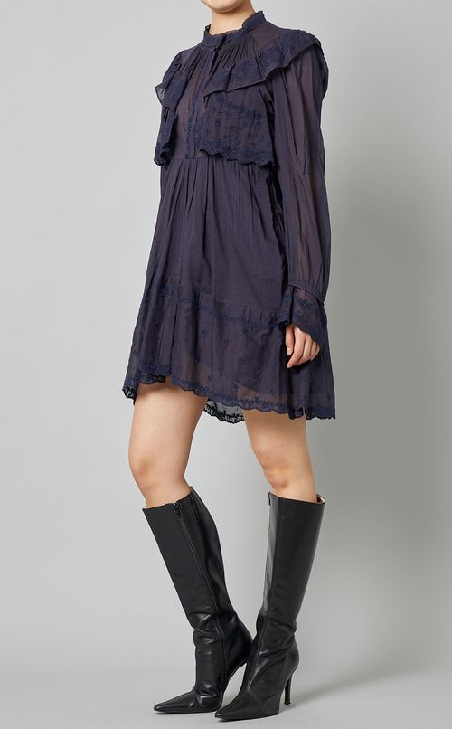 コットンボイルレースミニワンピース