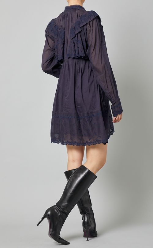 コットンボイルレースミニワンピース