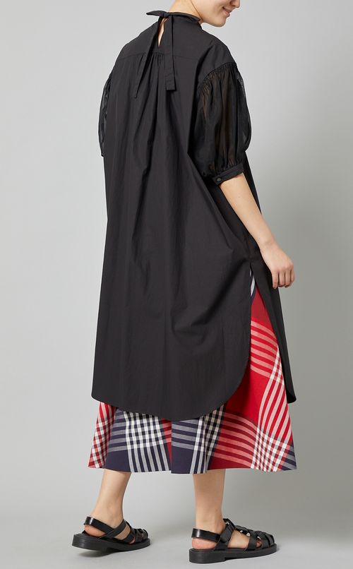 コンビネーションタックロングワンピース