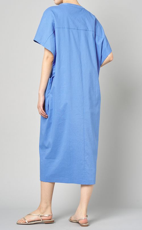 リネンクルーネックワンピース