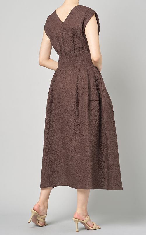 ジャガードウエストタックワンピース