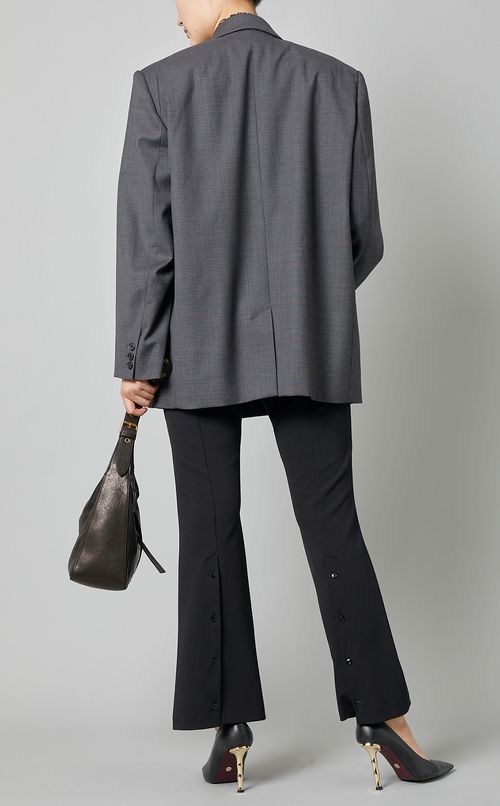 ピークドラペルダブルブレストジャケット