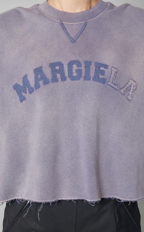 加工ロゴクルーネックスウェットトップス