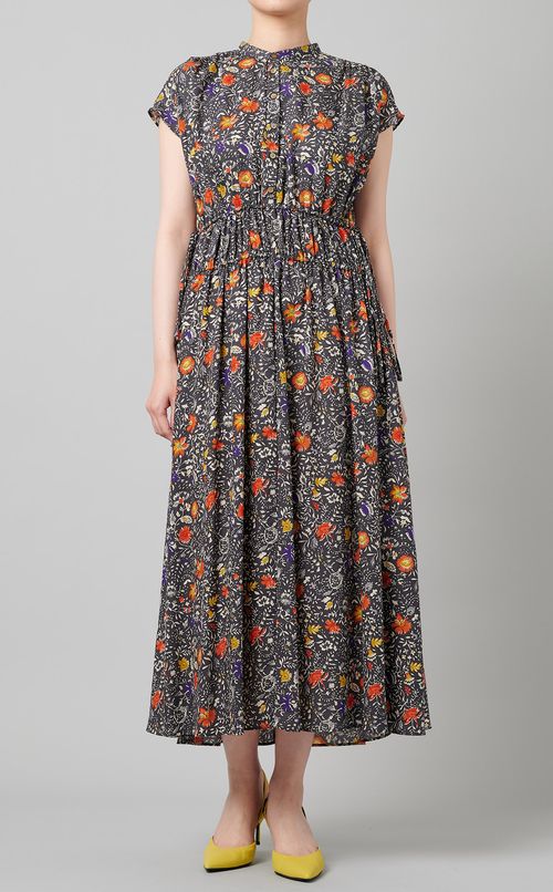 ドローストリングティアードワンピース