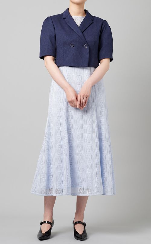 リネンライクショートジャケット