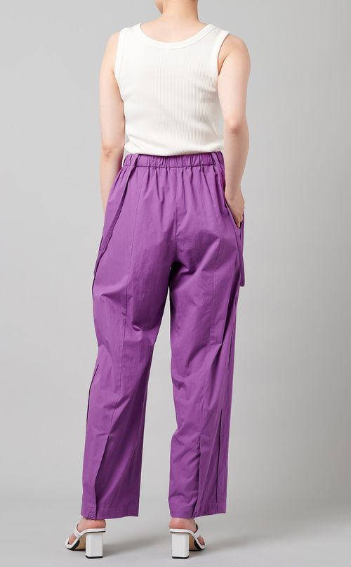 サスペンダー付バックスリットパンツ