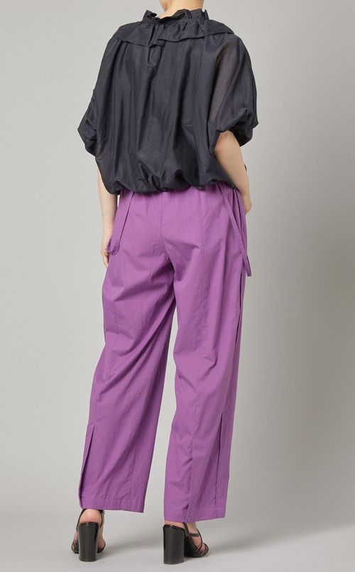 ラッフルデザインギャザーブラウス