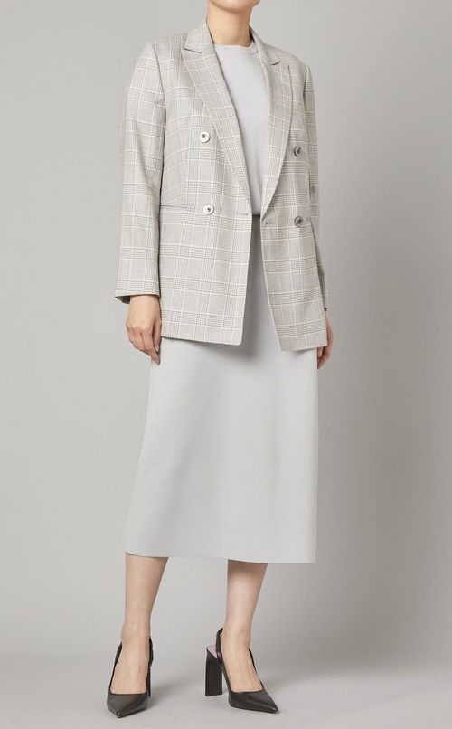 パフスリーブニットワンピース