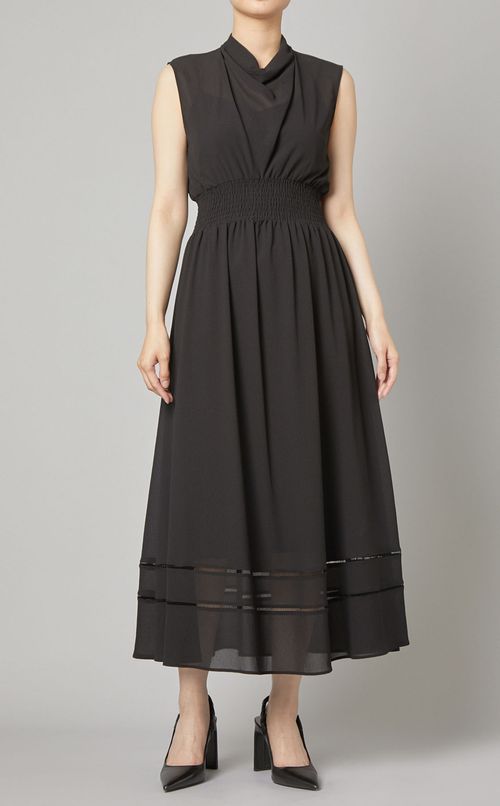 ウエストシャーリングワンピース