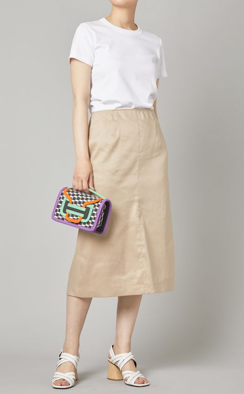 リネン混マーメイドスカート