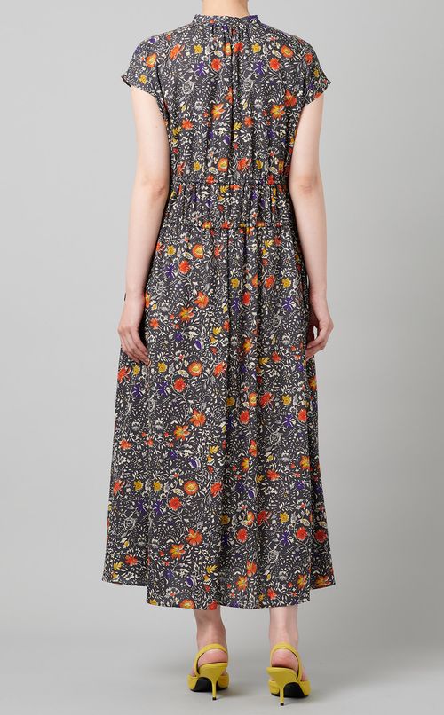 ドローストリングティアードワンピース