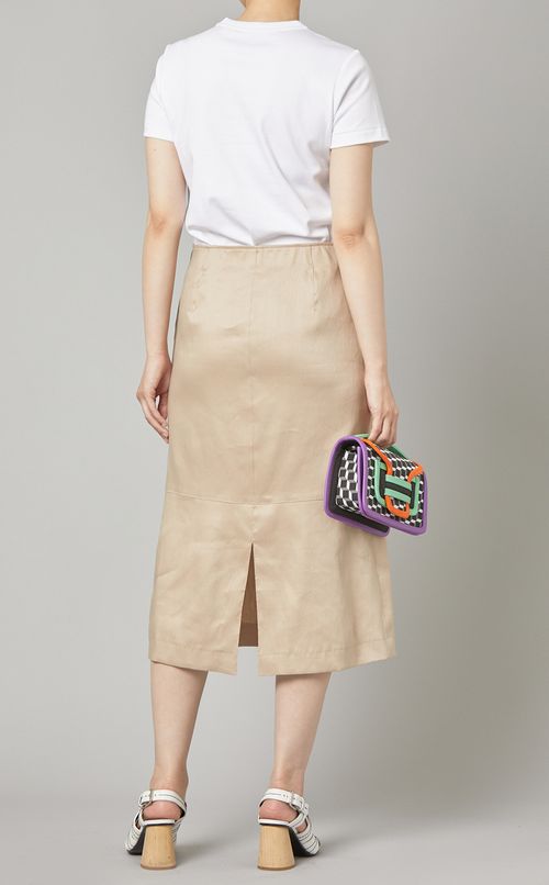 リネン混マーメイドスカート