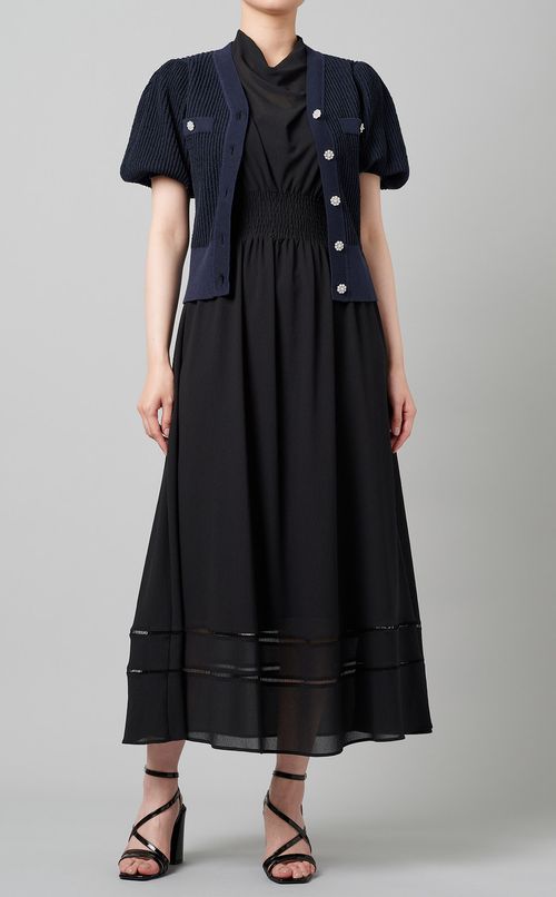 ウエストシャーリングワンピース