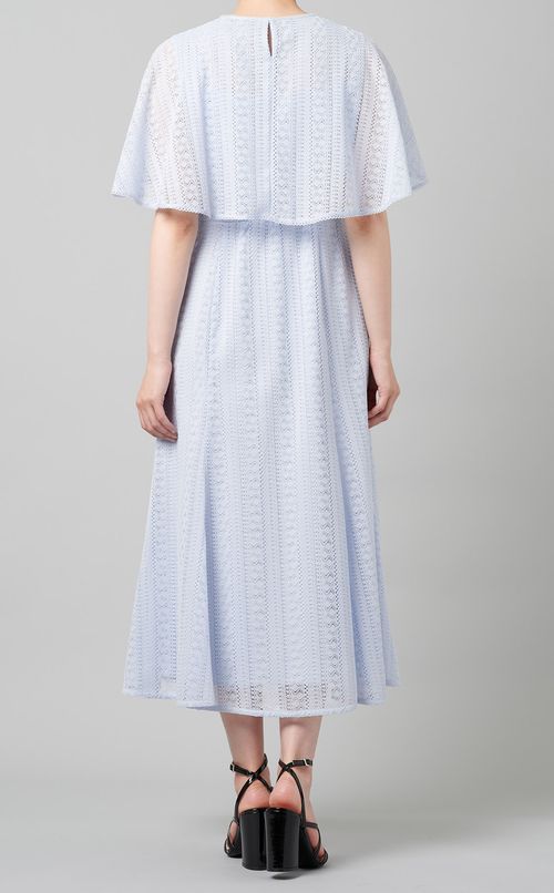 ケープデザインレースワンピース