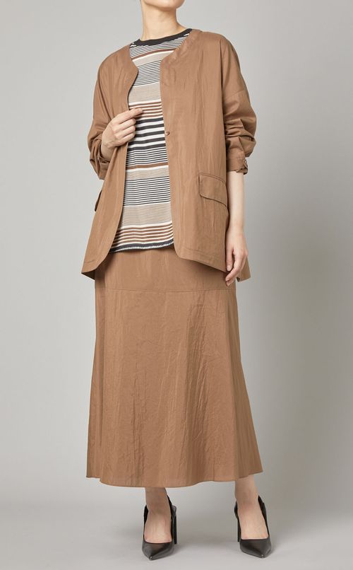 マルチボーダーノースリーブプルオーバー