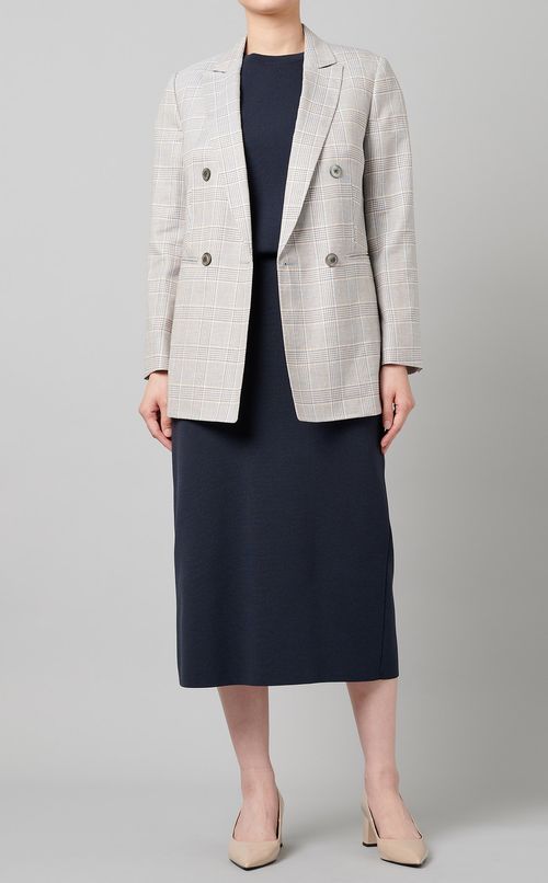 パフスリーブニットワンピース