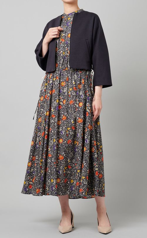 ドローストリングティアードワンピース