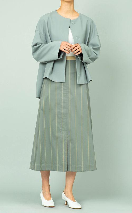 ストライプロングスカート