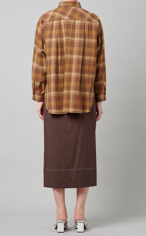 コットンルーズシャツ