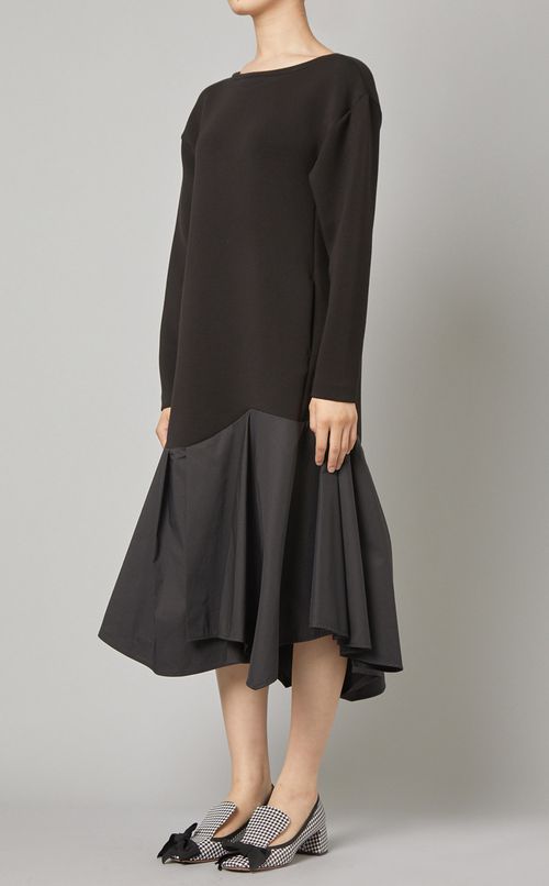 ミックスフレアヘムワンピース