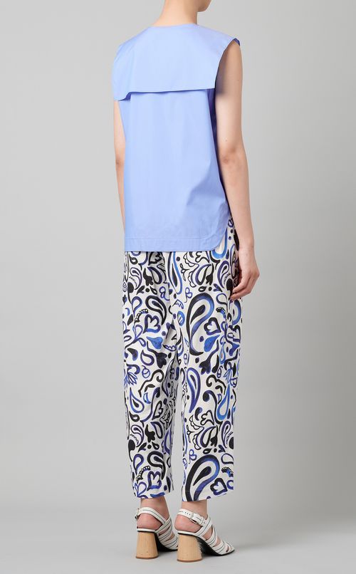 コットン混セーラーカラーシャツ