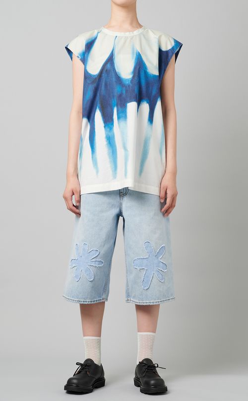 フラワープリントプルオーバー