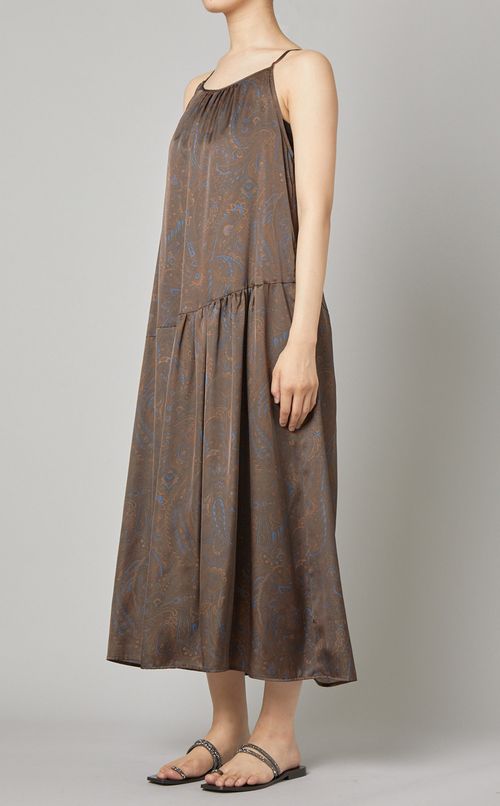 サテンキャミワンピース