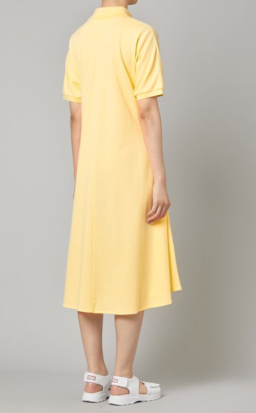 アシンメトリーカラーフレアワンピース