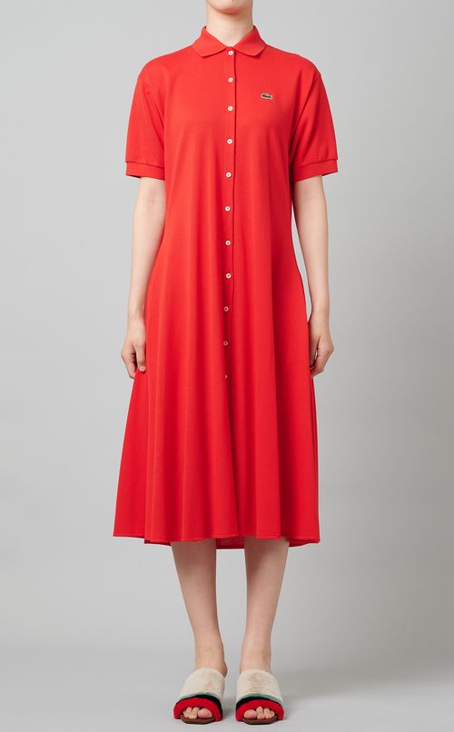 ベルト付ポロシャツワンピース