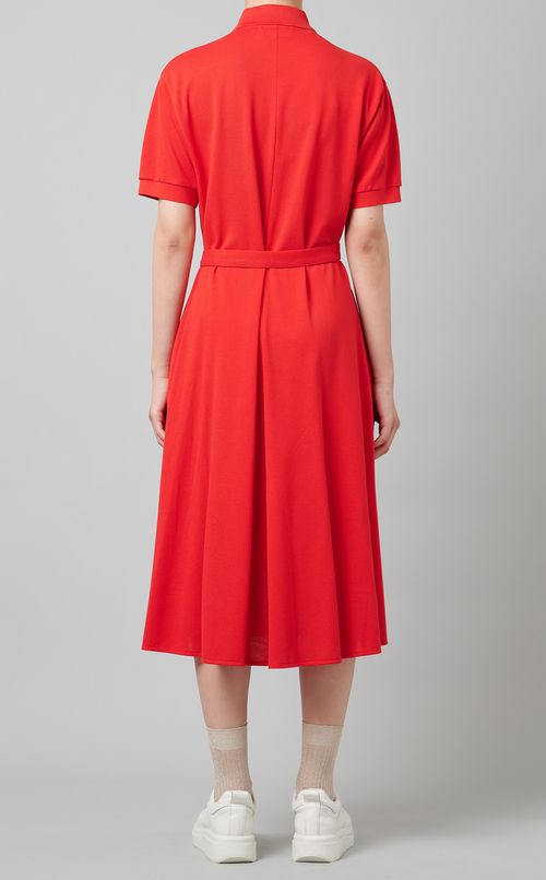 ベルト付ポロシャツワンピース