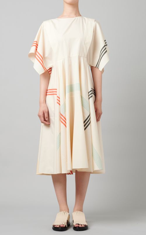 コットンパネルワンピース