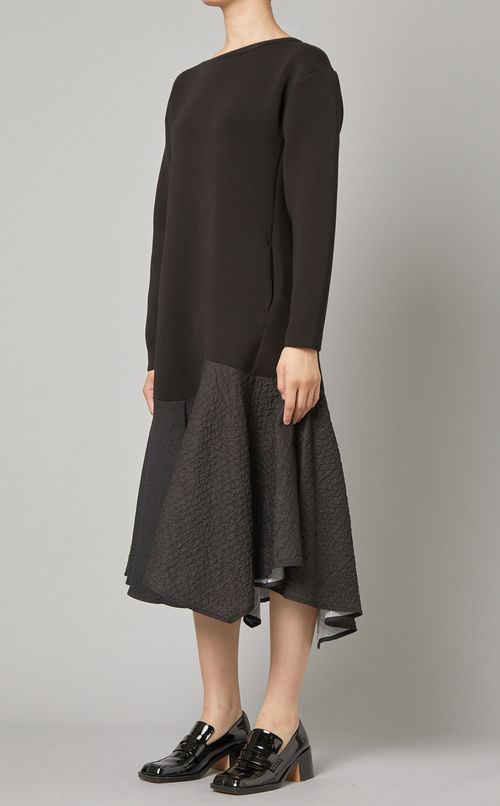 ミックスフレアヘムワンピース